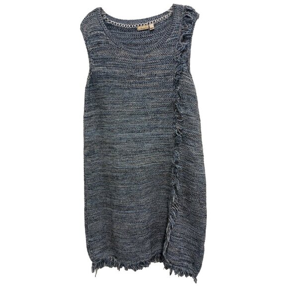 HOLDING HORSES Blue Knit Dress - Picture 1 of 9